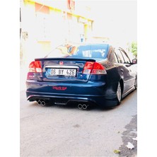 Honda Civic Vtec 2 2001-2004 Makyajsız Kasa Uyumlu Boyasız Plastik Custom Arka Ek