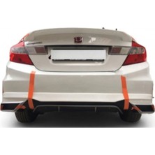 Civic Fb7 Uyumlu Egzoz Görünümlü Difüzör (Plastik)
