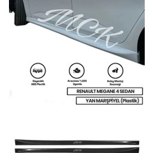 Renault Megane 4 Sedan Yan Marşpiyel (Çift) (Plastik)