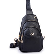 Nas Bag Kadın Crossbody Bag Bel ve Body Bag Siyah Victoria