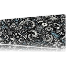 Urzuva Baroque Garden Gaming Oyuncu Xl Mouse Pad  Mousepad 70X30 cm 3mm Dikişli Model