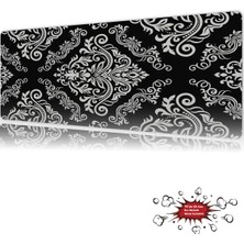 Urzuva Silver Baroque Gaming Oyuncu Xl Mouse Pad  Mousepad 90X40 cm 4mm Dikişli Model
