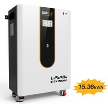 Mexxsun 51.2 Volt 300AH 15.36 Kwh Lifepo4 Lityum Akü