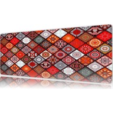 Urzuva Mosaic Harmony Gaming Oyuncu Xl Mouse Pad  Mousepad 70X30 cm 3mm Dikişli Model