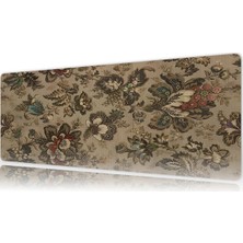 Urzuva Antique Botanic Gaming Oyuncu Xl Mouse Pad  Mousepad 90X40 cm 4mm Dikişli Model