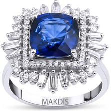 Makdis Pırlanta 5.20 Karat Safir Pırlanta Yüzük
