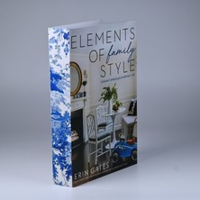 Kethuda Concept Elements Mavi Beyaz Dekoratif Kitap Kutu