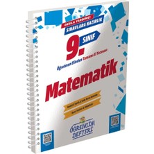 Murat Yayınları 2026 Yeni Baskı 9.sınıf Matematik Öğrencim Defteri