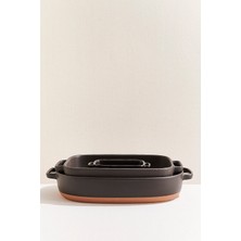 Paşabahçe Norge Seramik Fırın Kabı 17 cm Siyah - 1 Adet