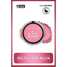 L.A. Colors Rad Rouge Allık Serisi - Yoğun Renk Veren Uzun Süre Kalıcı Canlı Görünüm #CBL725 Valley Girl