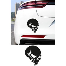 New Jargon Agresif Kurukafa Oto Sticker - Motor Sticker - Havalı Araba Sticker 12X15CM