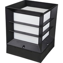 Huzur Elektrik Izgaralı Küp 27CM Aydınlatma Armatürü 9W Günışığı Ampul Dahil 13351