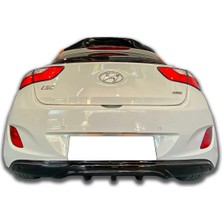 Hyundai I30 2012-2017 Parlak Siyah Plastik Custom Difüzör