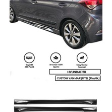 Hyundai I20 Custom Yan Marşpiyel (Çift) (Plastik)