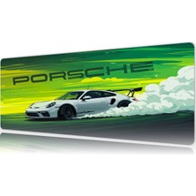 Urzuva Araba Modelleri Neon Turbo Gaming Oyuncu Xl Mouse Pad Mousepad 70X30 cm 3mm Dikişli Model