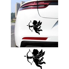 New Jargon Aşk Meleği Araba Sticker - Ok Yayan Melek Oto Sticker - Araç Sticker 15X14CM