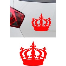 New Jargon Kraliyet Taç Oto Sticker - Araç Cam Sticker - Taç Motor Kask Sticker 15X14CM