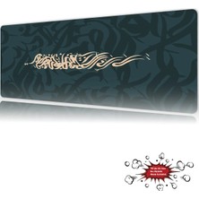 Urzuva Mystic Script Gaming Oyuncu Xl Mouse Pad Mousepad 90X40 cm 4mm Dikişli Model