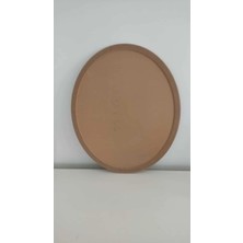 Serap İskender Painting Oval Oyma Mdf Pano 65X55 cm , 10 mm Kalınlık