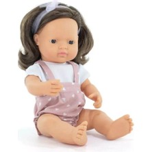 Miniland Kahverengi Saçlı Kız Bebek (38 Cm)