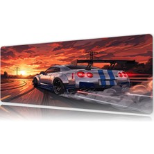 Urzuva Araba Modelleri Street Phantom Gaming Oyuncu Xl Mouse Pad Mousepad 80X30 cm 3mm Dikişli Model