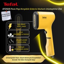 Tefal DT2026 Pure Pop Kırışıklık Giderici 1300 Watt Buharlı Düzleştirici Ütü - Sarı