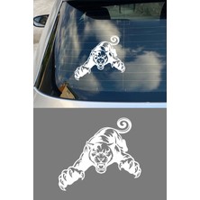 New Jargon Panter Figürlü Oto Sticker – Agresif Hayvan Araç Sticker - Araba Motor Sticker 15X13CM