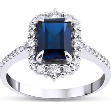 Makdis Pırlanta 2.35 Karat Safir Pırlanta Yüzük