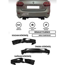Renault Fluence Uyumlu Makyajlı Sağ Sol Çift Çıkışlı Arka Ek (Plastik)