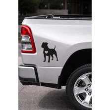 Mıgnatıs Pitbull Oto Sticker – Sevimli Köpek Tasarımlı Araba Sticker - Motor Sticker 15X12CM