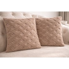 Ces Home Welsoft Kemik Dokuma Kırlent Kılıfı 2'li