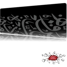 Urzuva Silent Script Gaming Oyuncu Xl Mouse Pad Mousepad 90X40 cm 4mm Dikişli Model
