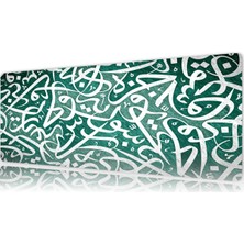 Urzuva Emerald Script Gaming Oyuncu Xl Mouse Pad Mousepad 80X30 cm 3mm Dikişli Model