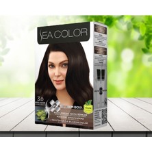Sea Color 2 Tüp Krem Saç Boyası Seti Koyu Kahve 3.0 1 Adet