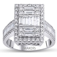 Makdis Pırlanta 1.55 Karat Baget Pırlanta Yüzük
