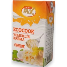 Şantimix  Turuncu Ecocook % 12 Yaglı  Yemeklik Şekersiz Krema  1 Lt