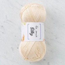 Pileli Store La Mia Silky Krem El Örgü Ipi - L007 - 33666