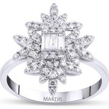 Makdis Pırlanta 0.40 Karat Baget Pırlanta Yüzük
