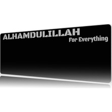 Urzuva Alhamdullıllah Gaming Oyuncu Xl Mouse Pad Mousepad 70X30 cm 3mm Dikişli Model