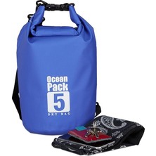Skatinger Ocean Pack 5lt Mavi Su Geçirmez Yüzen Çanta