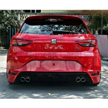 Leon Mk3 Fr 2012-2016 Makyajsız Kasa Uyumlu Boyasız Plastik Aero Arka Ek
