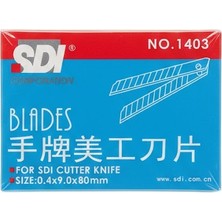 Midkan Maket Bıçağı Ucu Düz Mavi Uçlu Sdı 1403