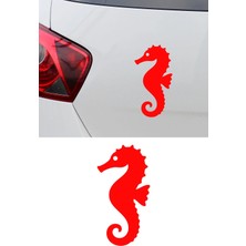 New Jargon Denizatı Figürlü Araba Sticker - Minimal Denizatı Sticker – Estetik Araba Oto Motor Sticker 15X8CM