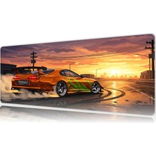 Urzuva Araba Modelleri Asphalt Drift Gaming Oyuncu Xl Mouse Pad Mousepad 80X30 cm 3mm Dikişli Model