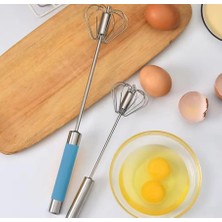 Mybru Paslanmaz Çelik Turkuaz Yaylı Yarı Otomatik El Çırpıcısı