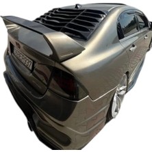 Honda Civic Fd6 Arka Cam Vizörü Parlak Siyah Plastik