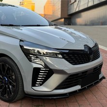 Renault Clio 5.5 2024+ Sonrası Ön Lip (Plastik) (Piano Black Boyalı)