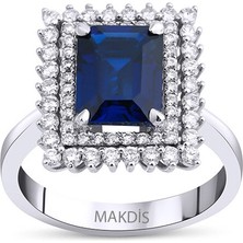 Makdis Pırlanta 3.40 Karat Safir Pırlanta Yüzük