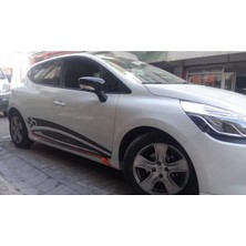 Renault Clio 4 Yan Marşpiyel (Çift) (Plastik)