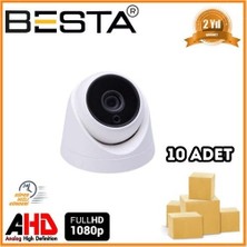 River World 10 Adet Güvenlik Kamerası 2 Mp 1080P 6 Atom LED Dome Ahd Seri 1